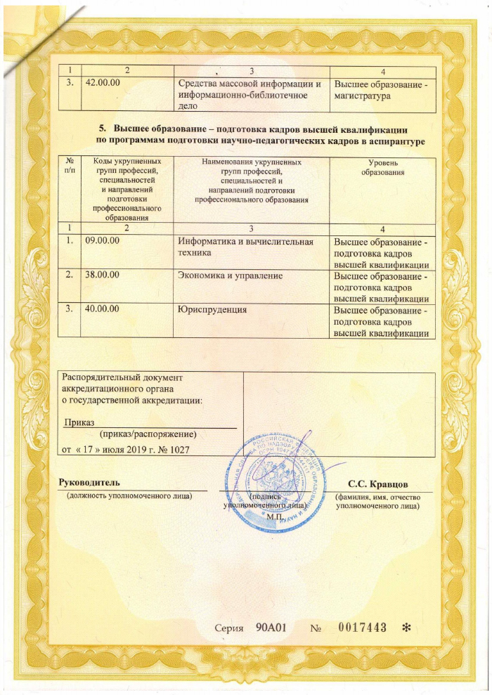 лицензии и аккредитации лицензии и аккредитации